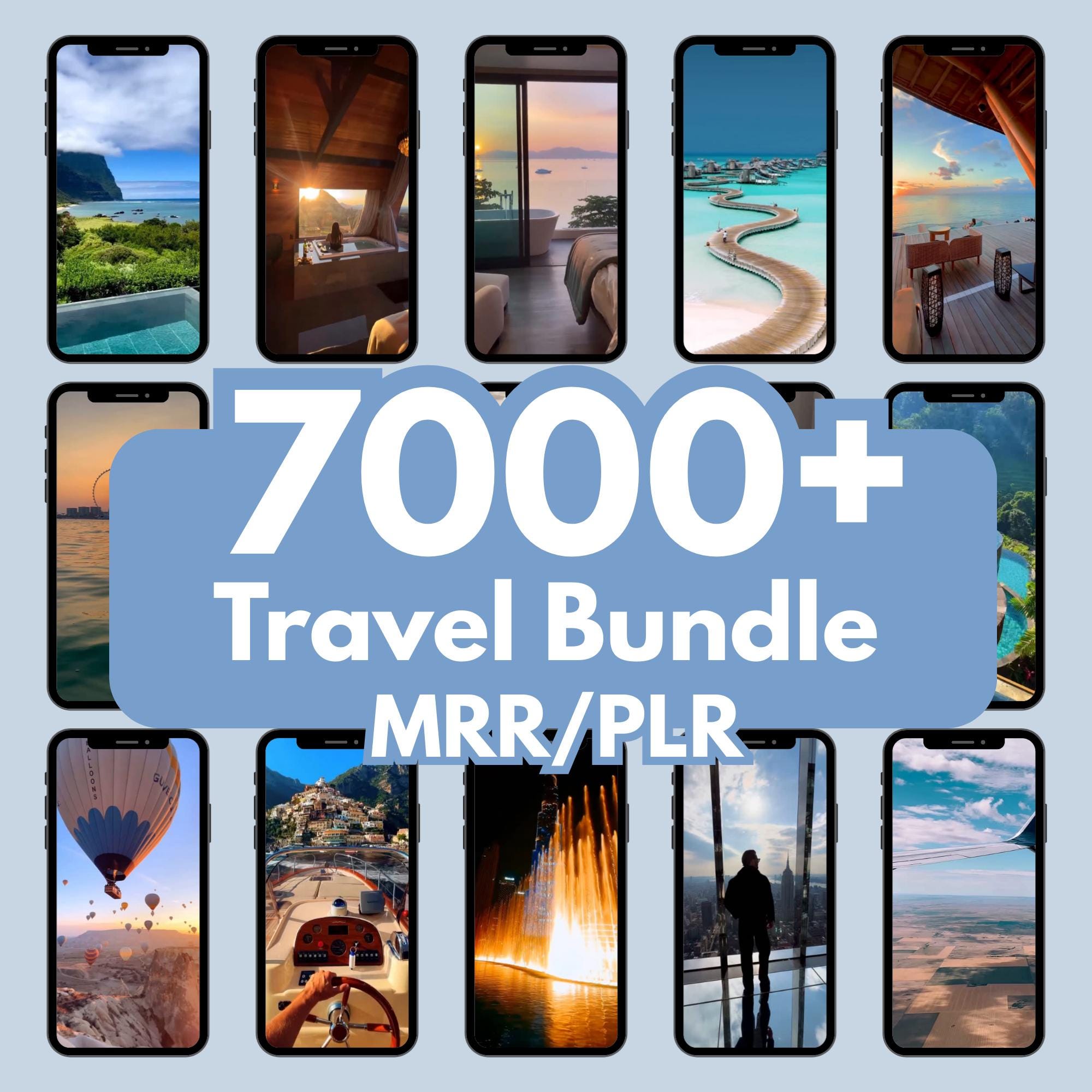 Travel Instagram Reels bundle, Faceless Reels, Instagram Reels, Travel Videos, Faceless Videos, MRR PLR, DFY Reels Beach Resort Travel Reels