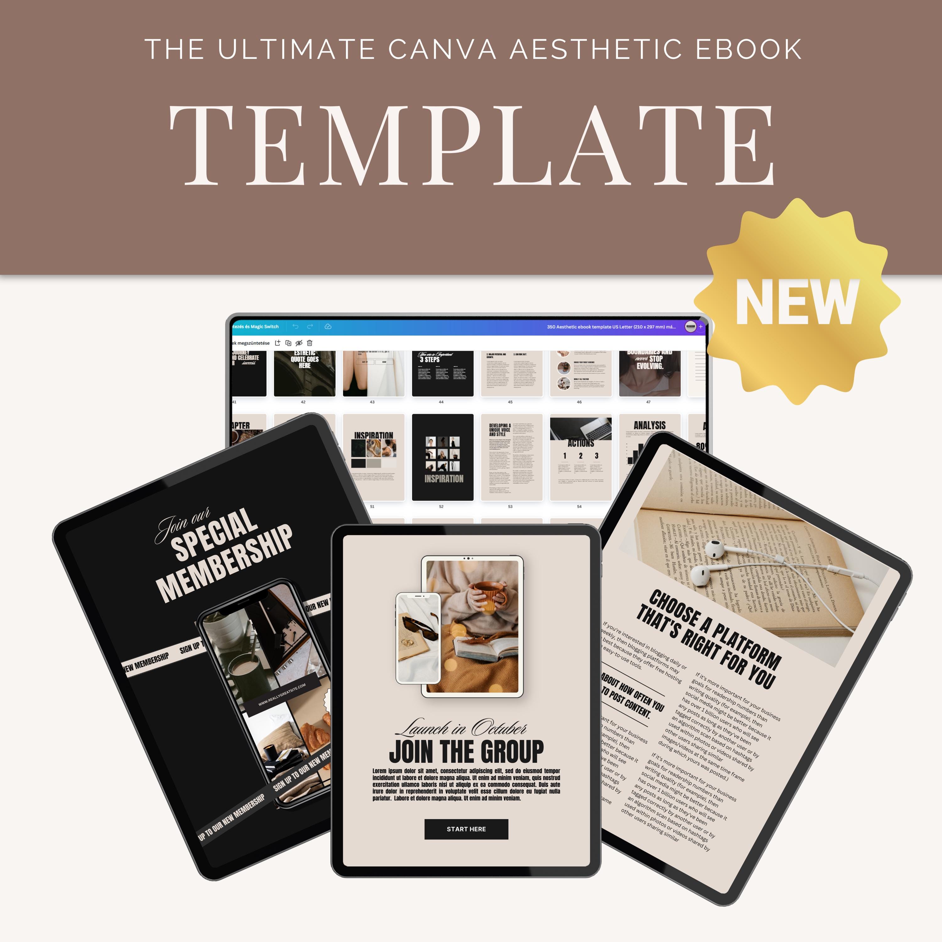 85 Page Done-for-You eBook Canva Template with PLR | Editable eBook Design for Content Creators, Coaches, and Entrepreneurs