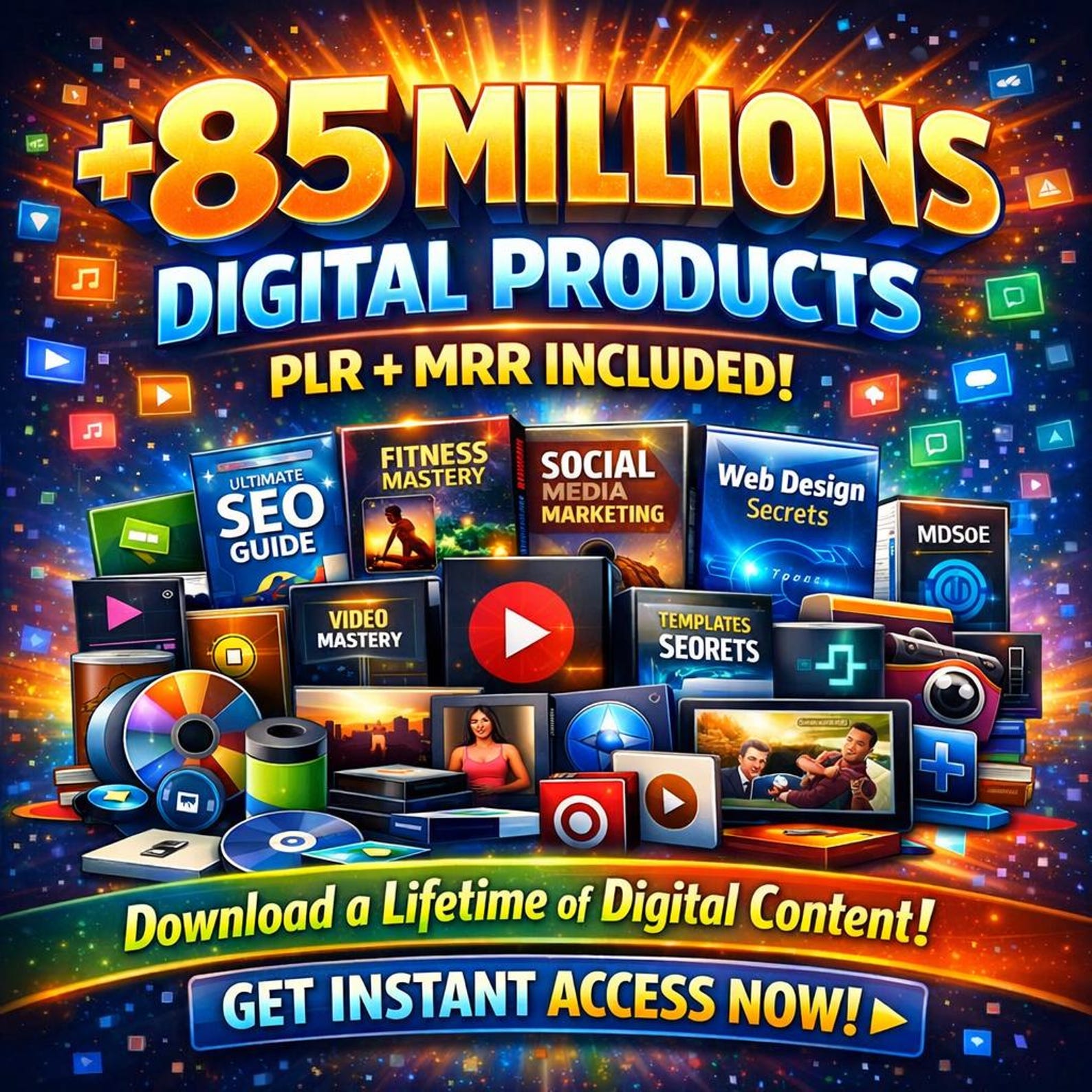 Ultimate PLR MRR Digital Bundle: 85M+ Ready-to-Sell Products
